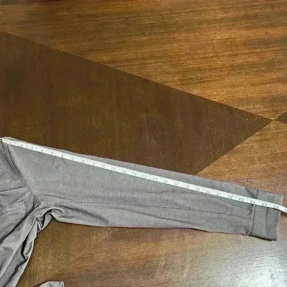 Lululemon Commission Long-Sleeve Shirt ESPR/WHT Espresso Men's Small - Picture 11 of 12